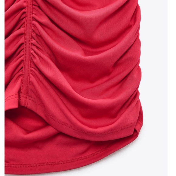 Gathered Skirt Strawberry Zara - Picture 6 of 9